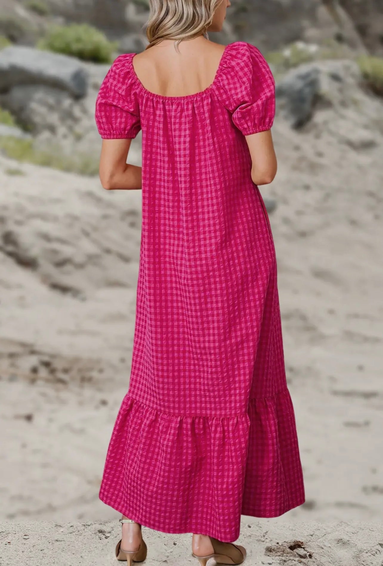 Gingham Maxi