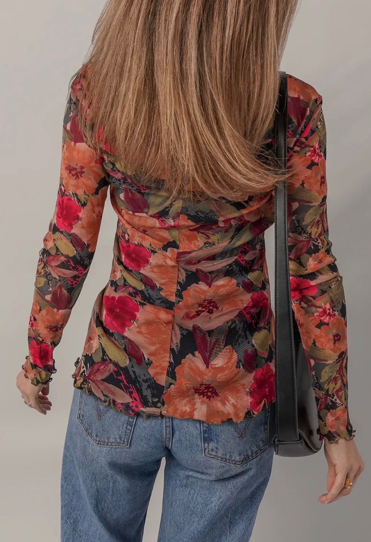 Fall Mesh Layering Top