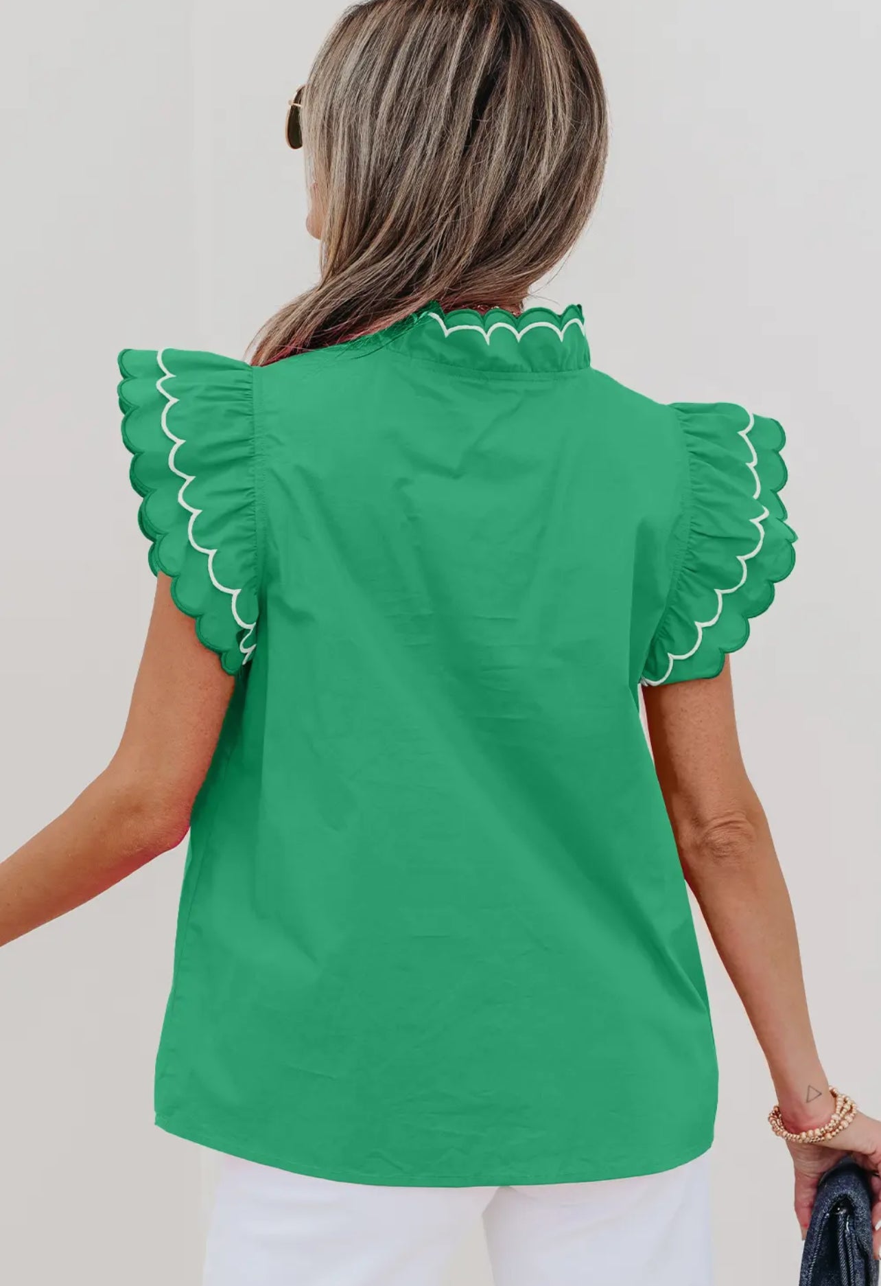 Kelly Scallop Top