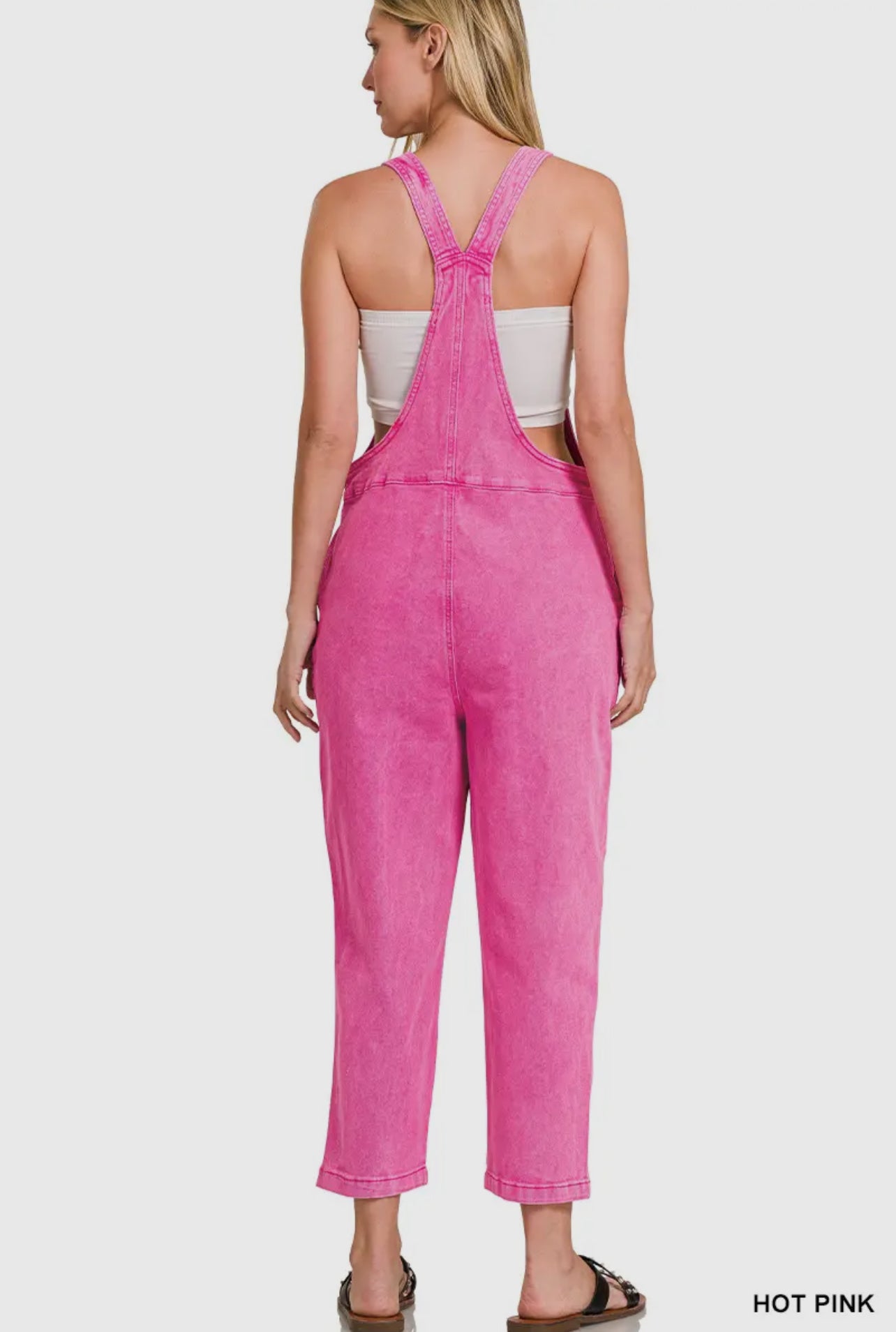 Washed Knot Overalls