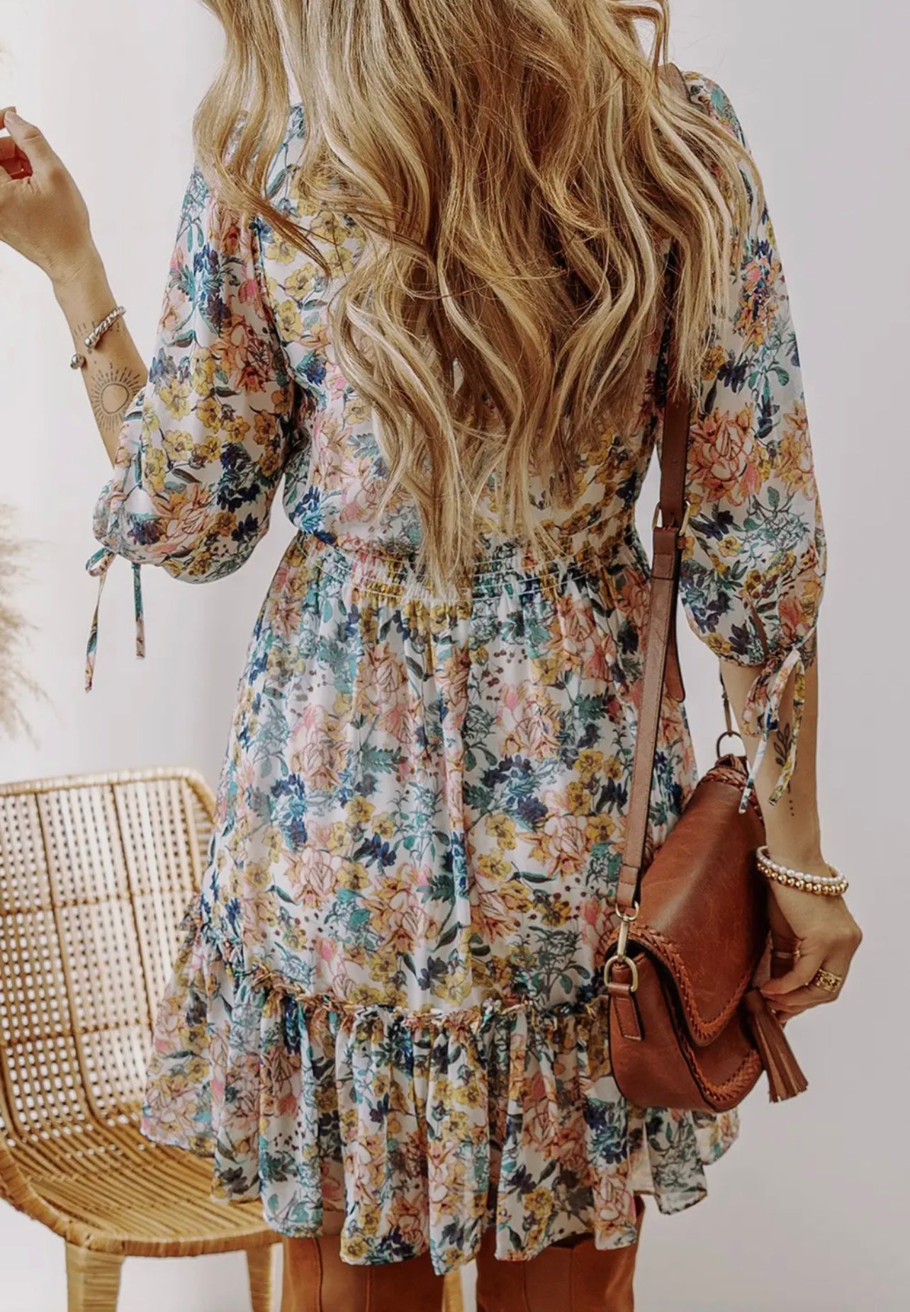 Floral Print Mini Dress