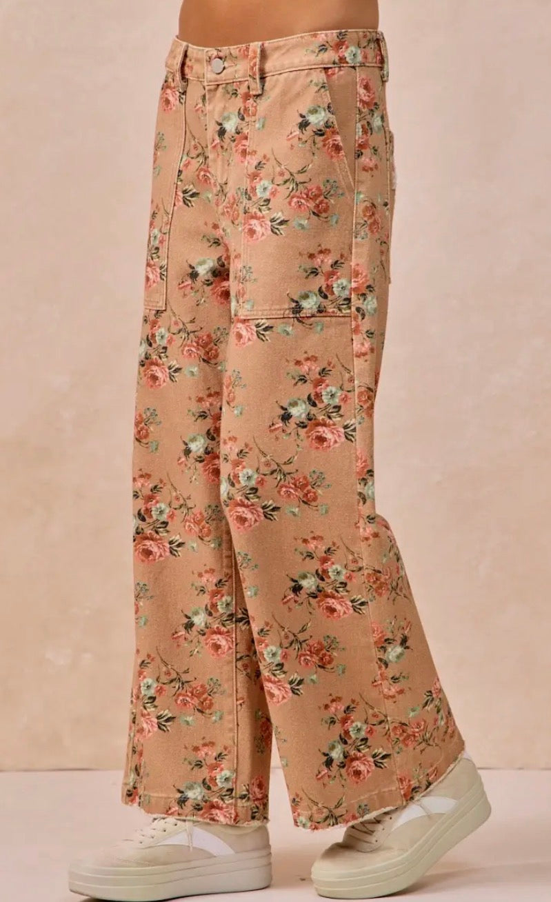 Vintage Floral Denim