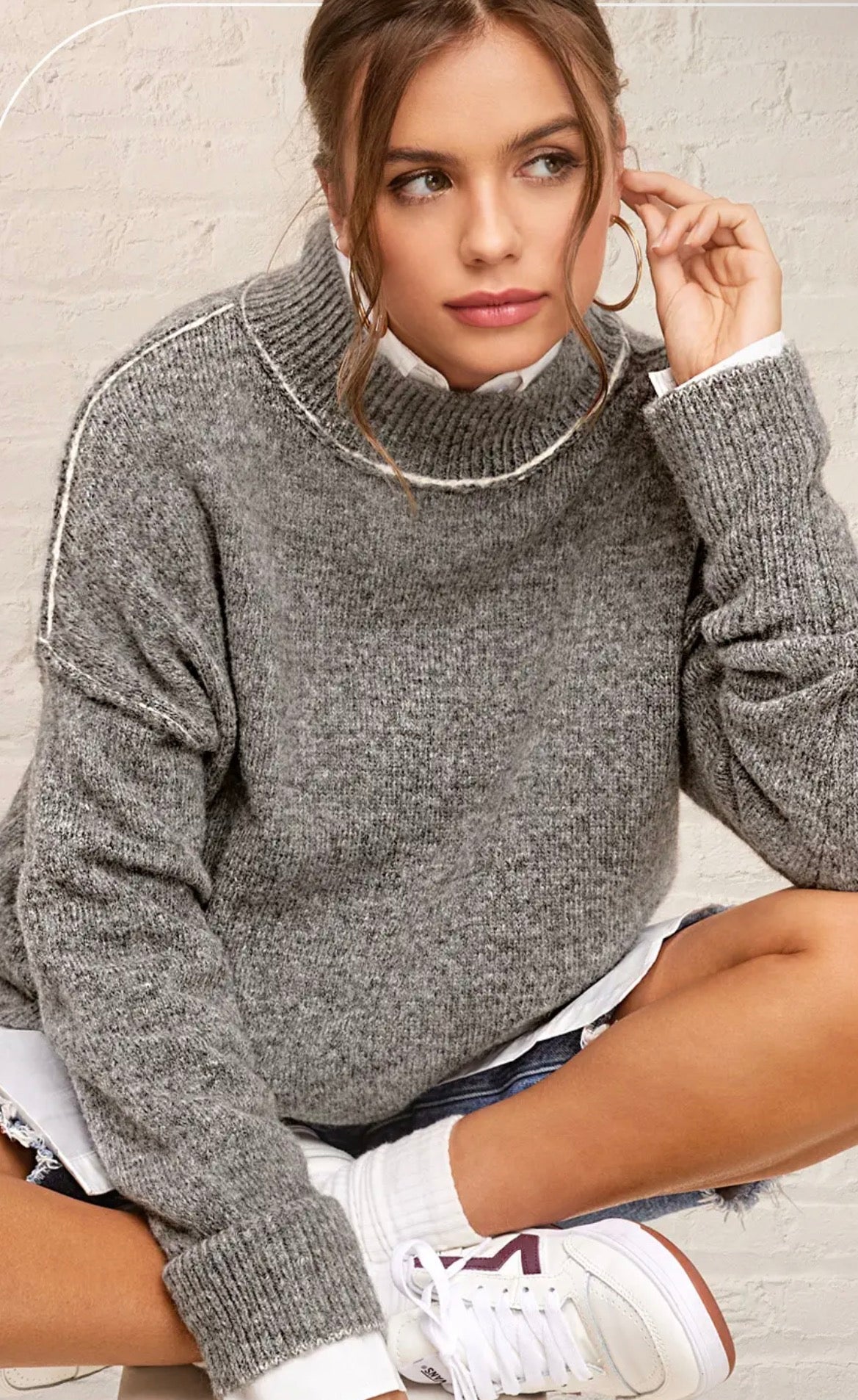 Mock Neck Sweater