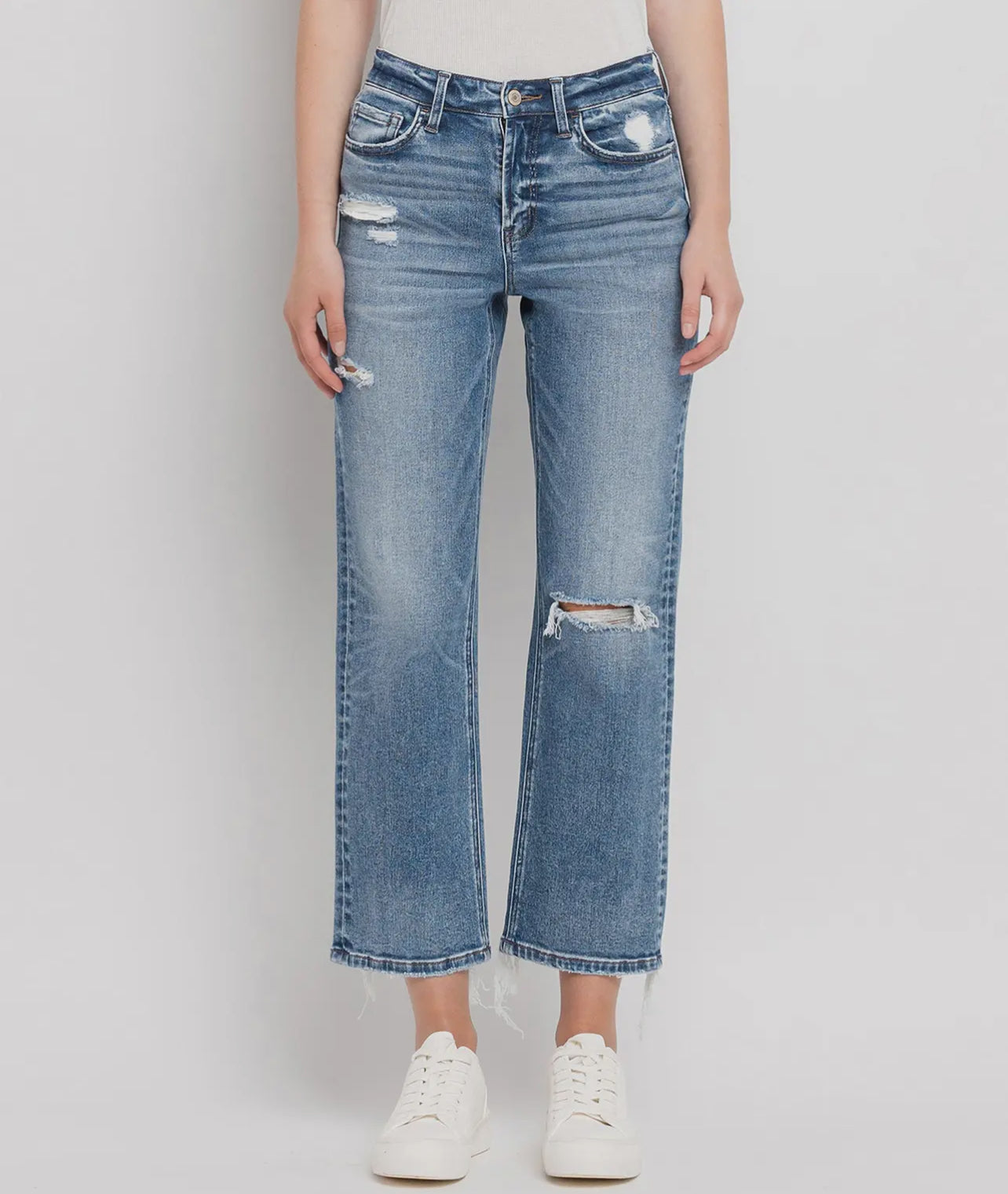 Vervet High Rise Crop Straight