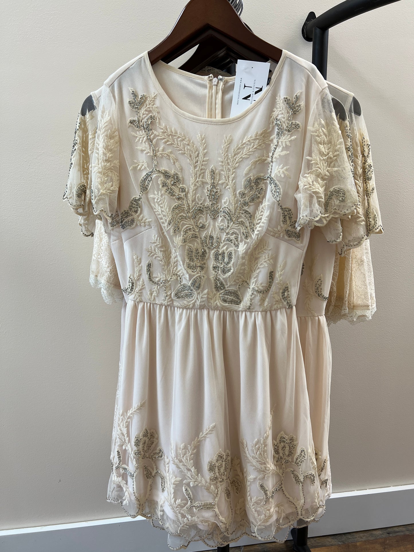 Angel Eyes Cream Dress