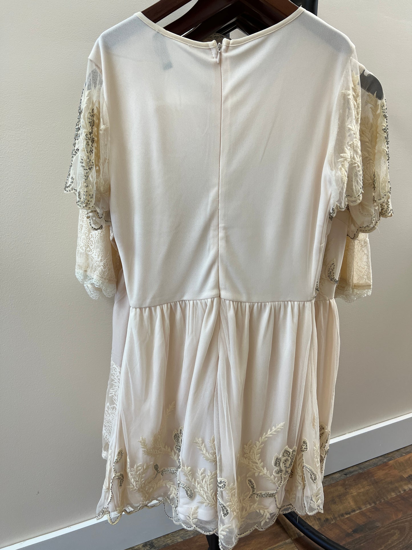 Angel Eyes Cream Dress