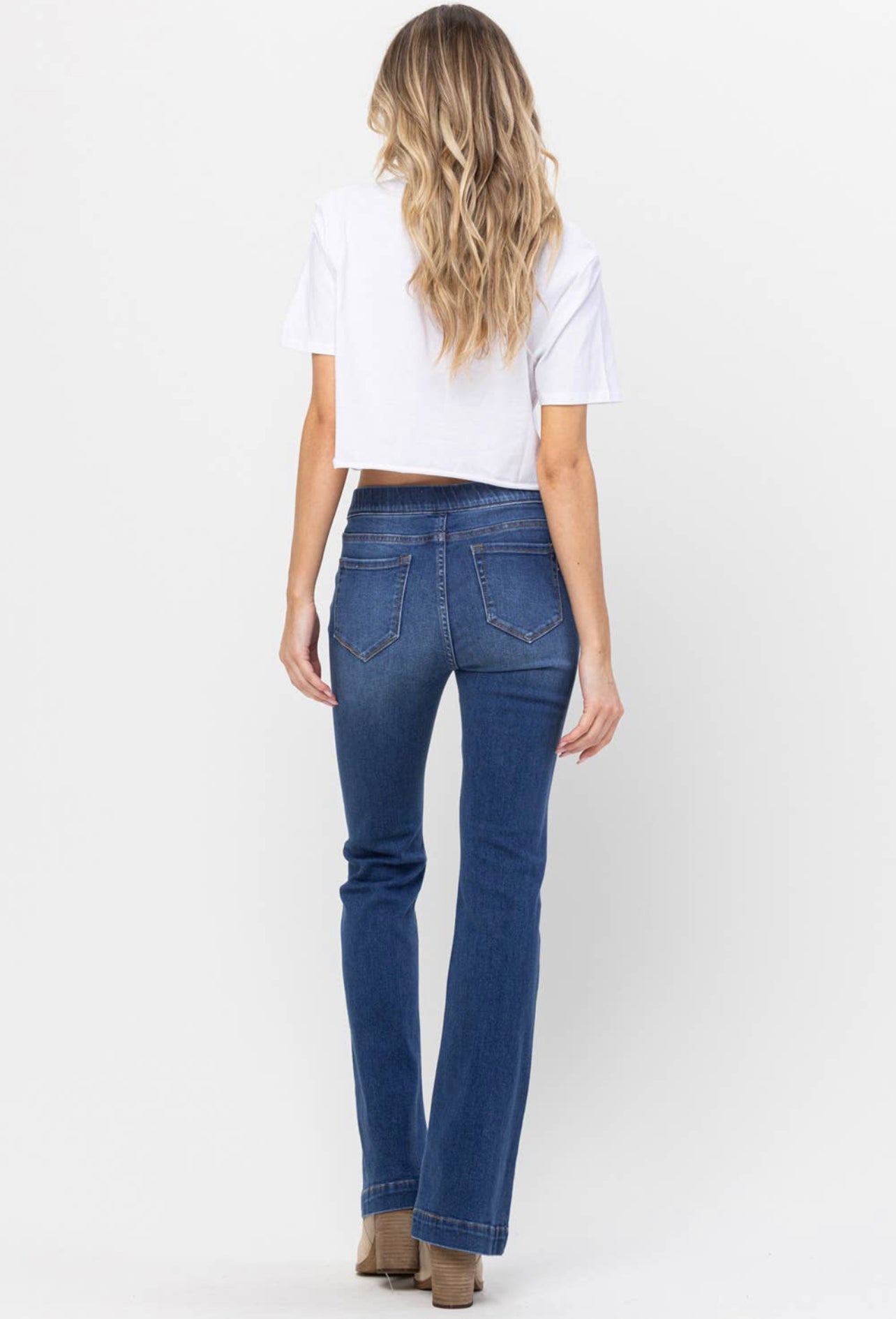 Still the One Mid-Rise Pull on Flare Jeans