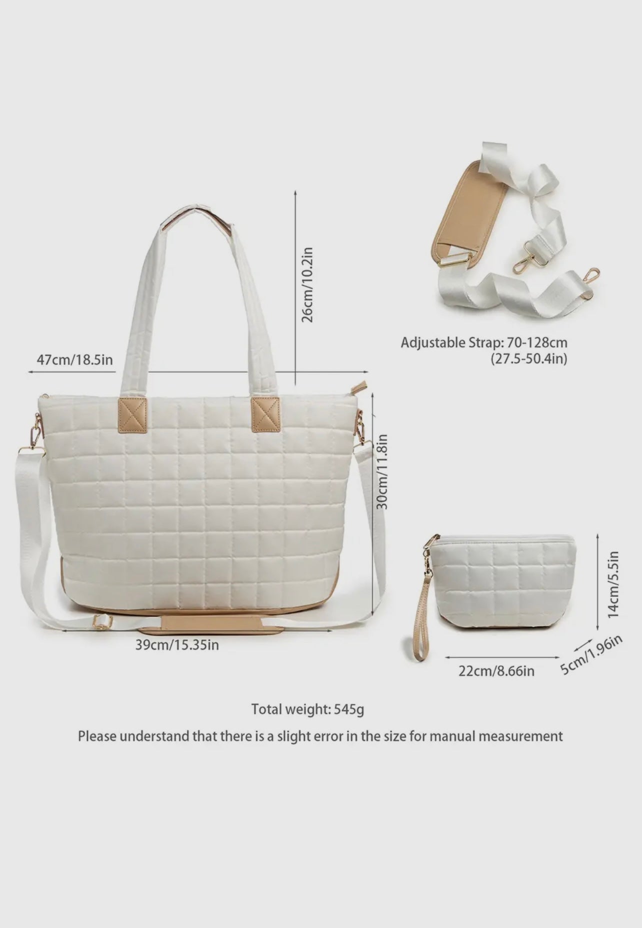 Puffer Tote 2.0 w/Clutch
