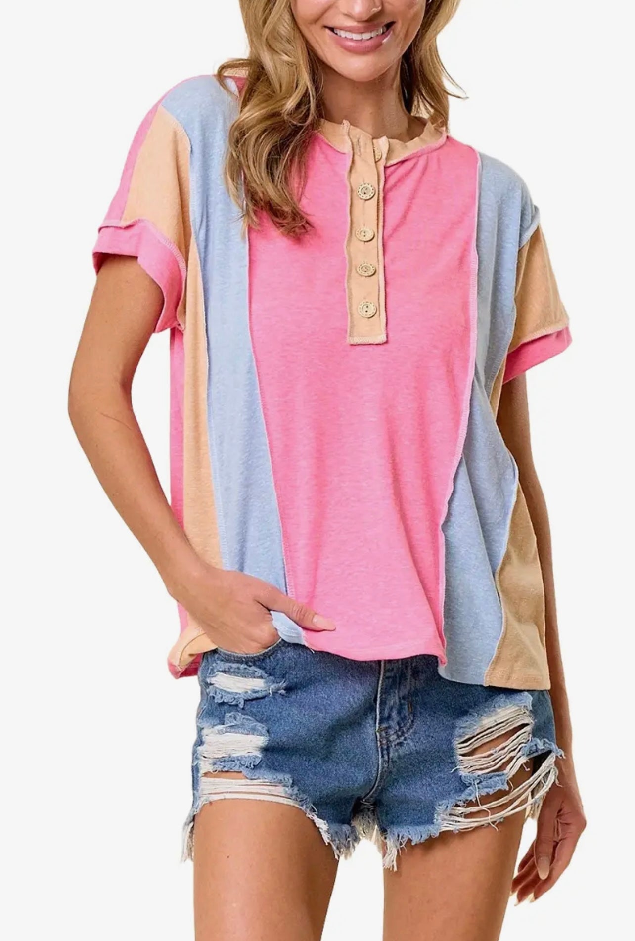 Playful Pastel Top