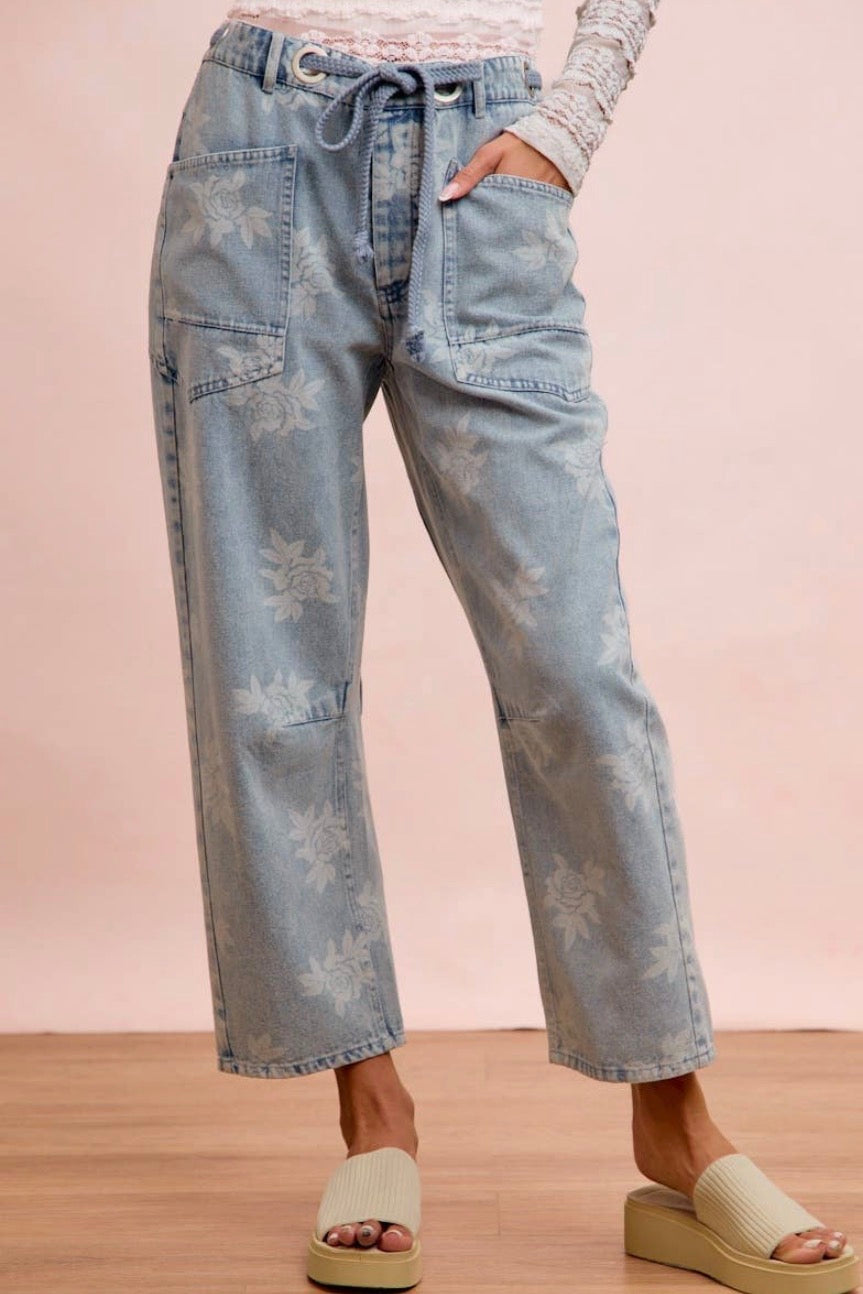 Floral Jeans