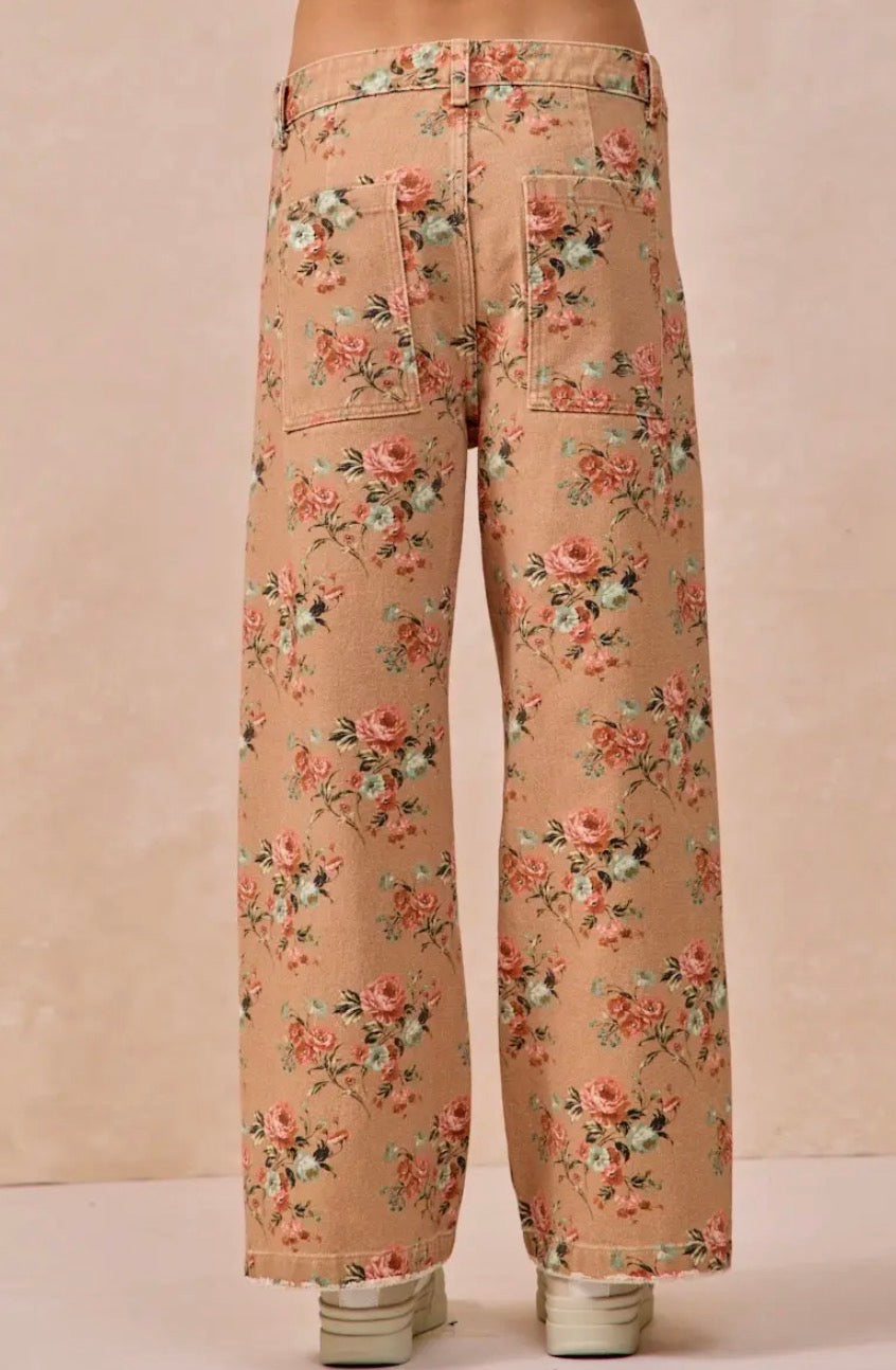 Vintage Floral Denim