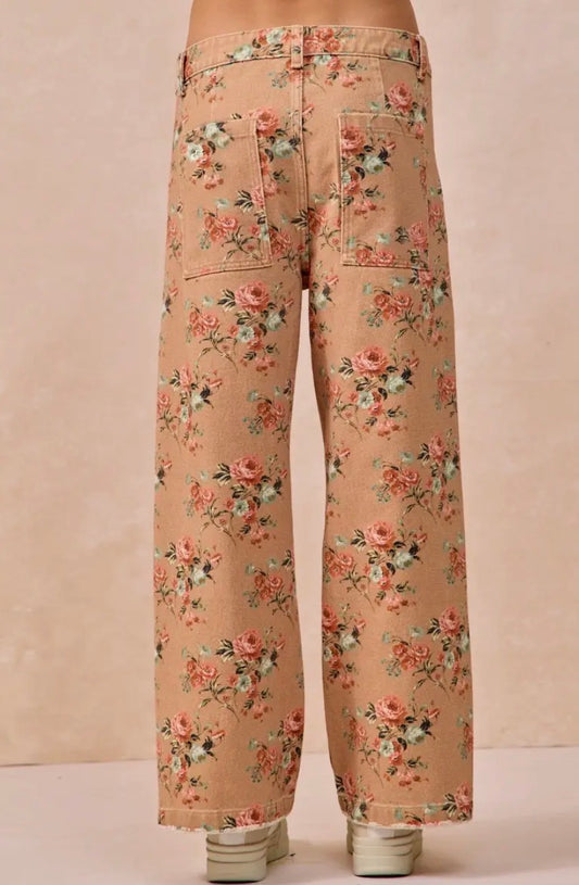 Vintage Floral Denim