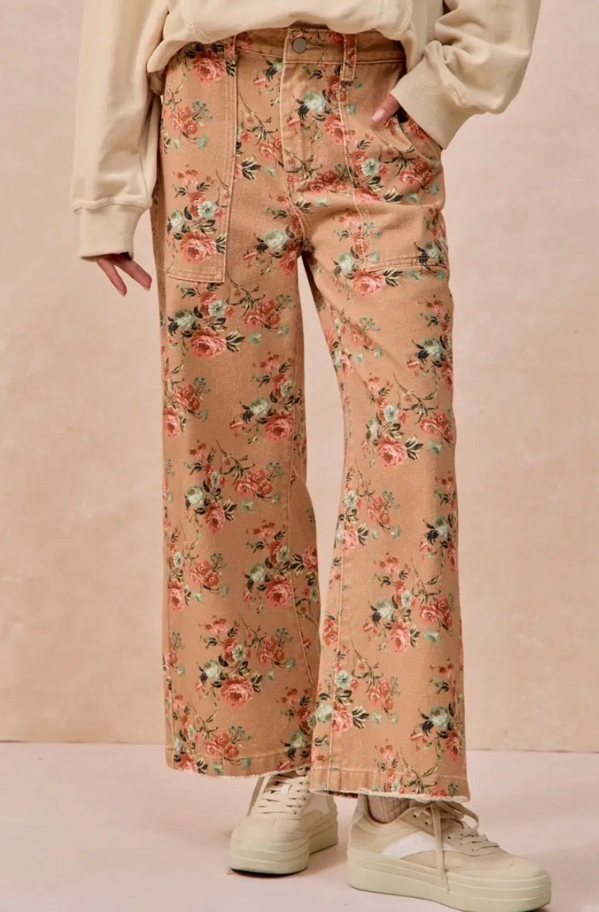 Vintage Floral Denim