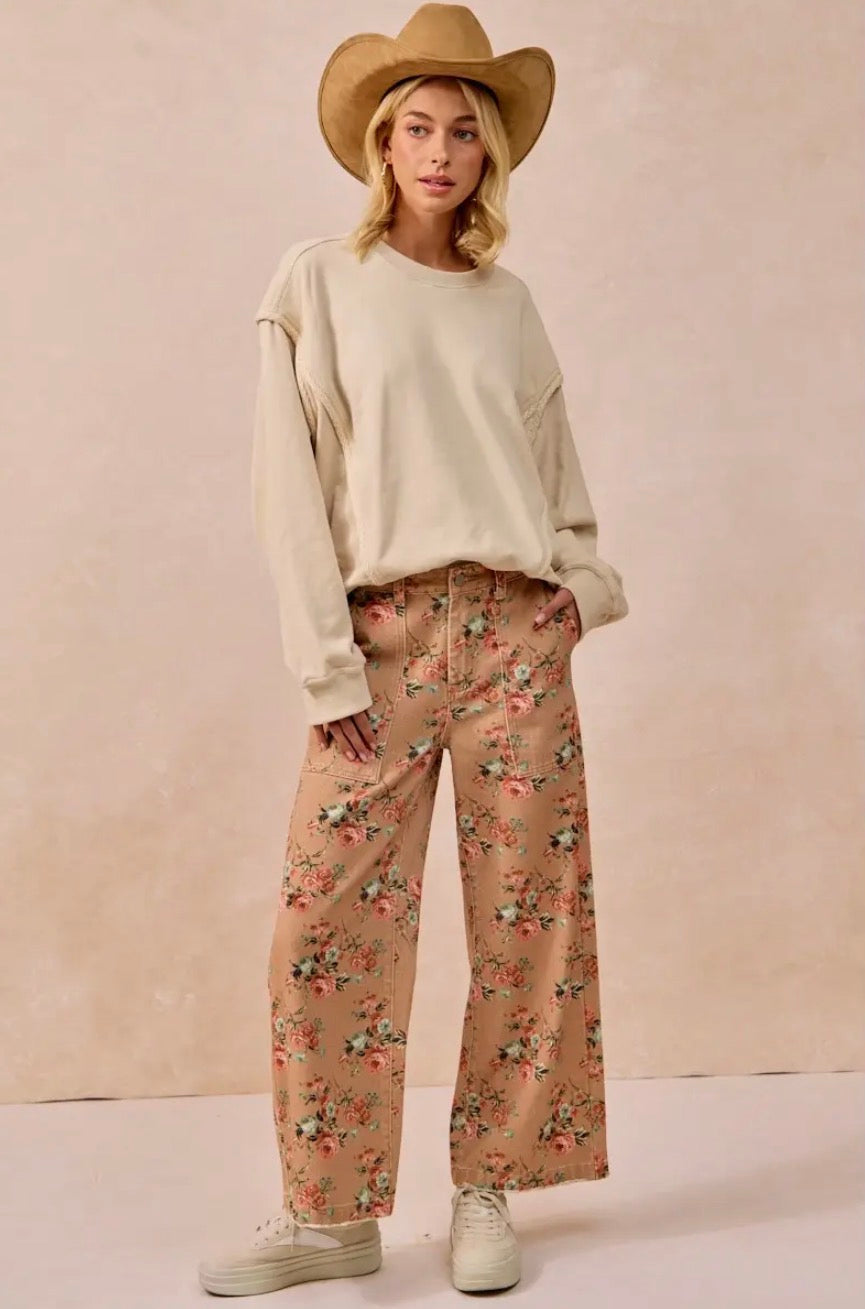 Vintage Floral Denim