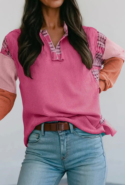Pink Corded Top