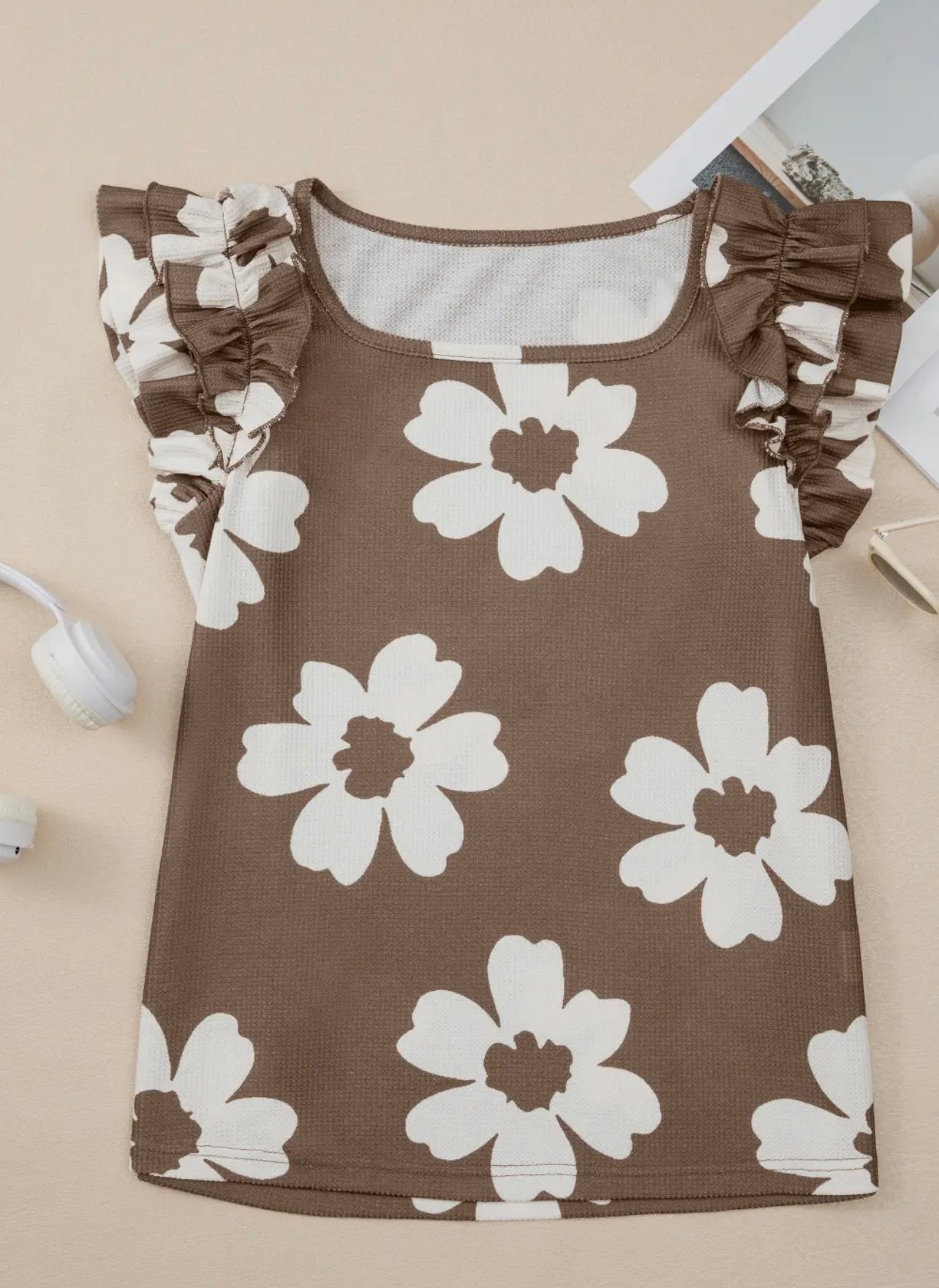 Chocolate Flower Top