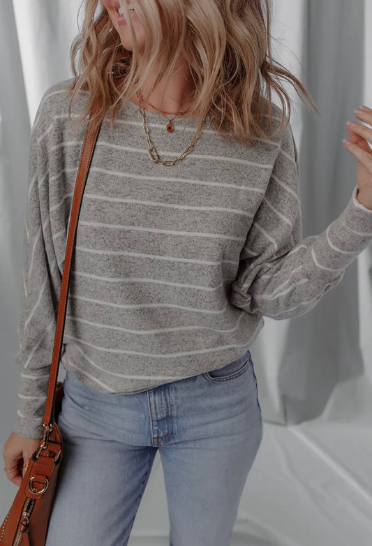 Grey Dolman Top