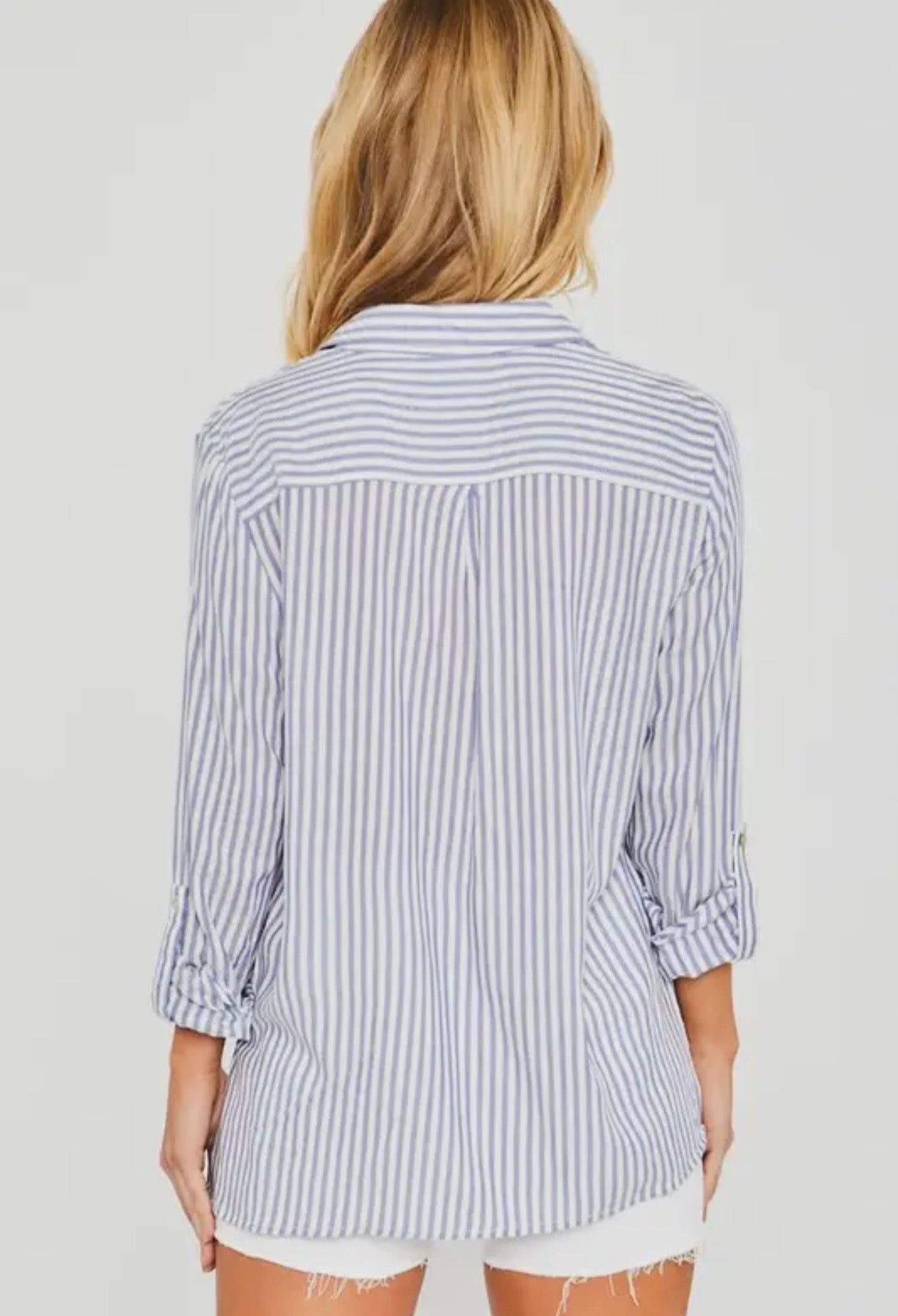 Striped Button Down Top