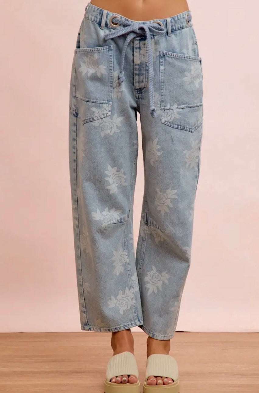 Floral Jeans