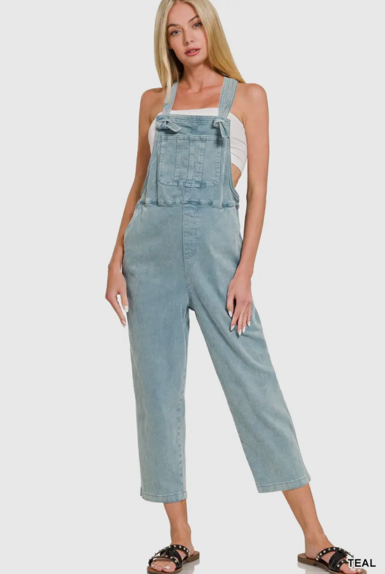 Washed Knot Overalls