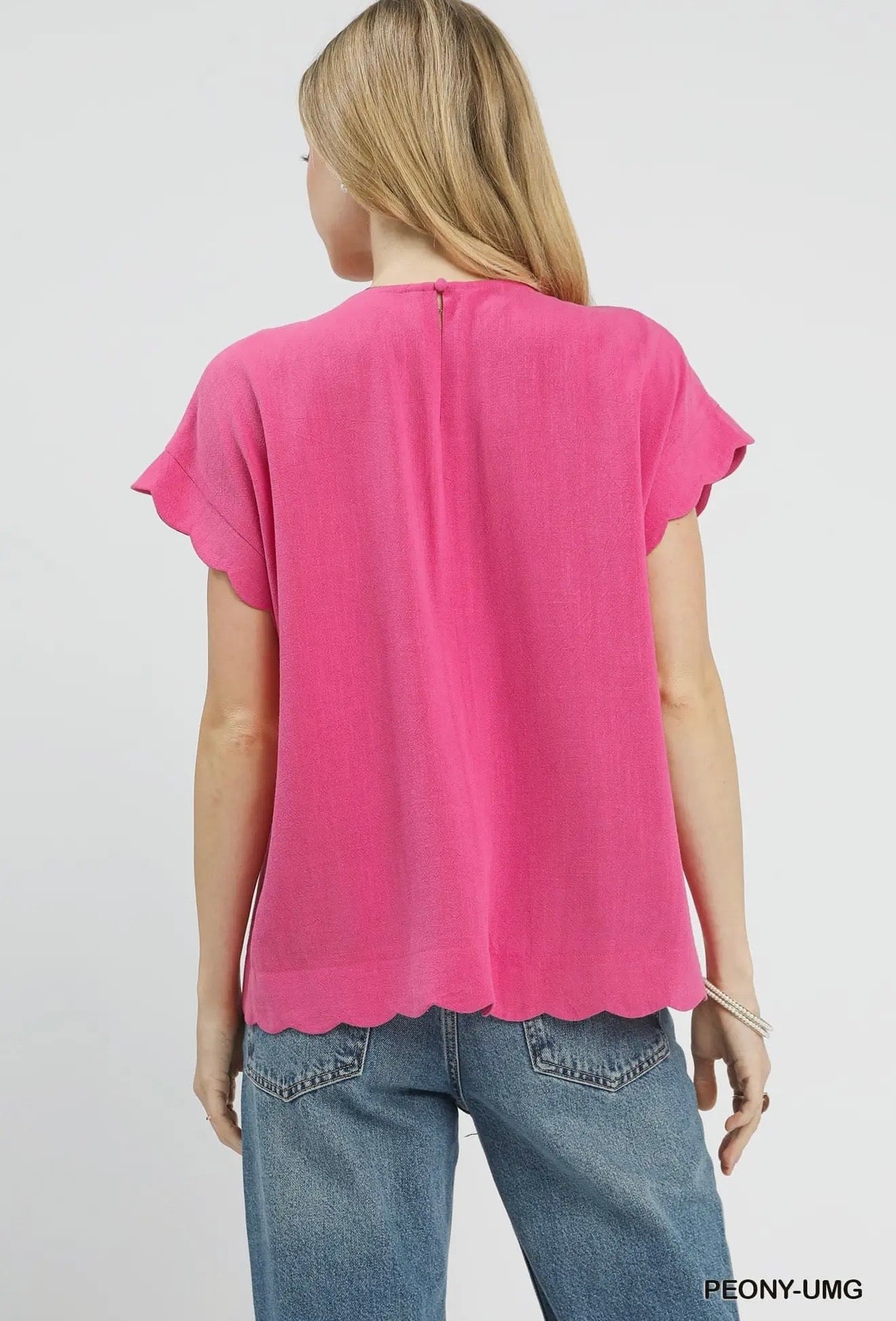 Scallop Hem Top