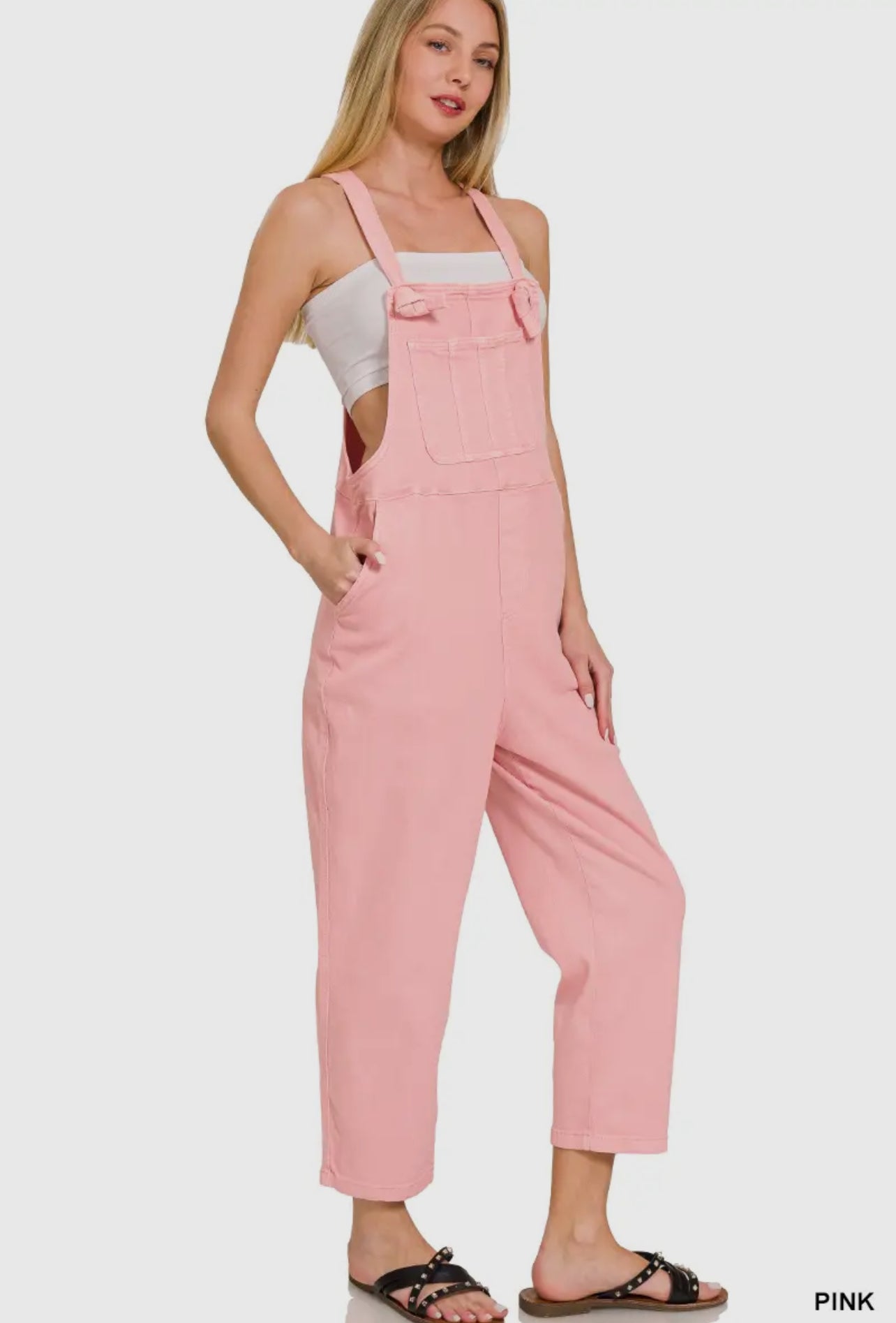 Washed Knot Overalls