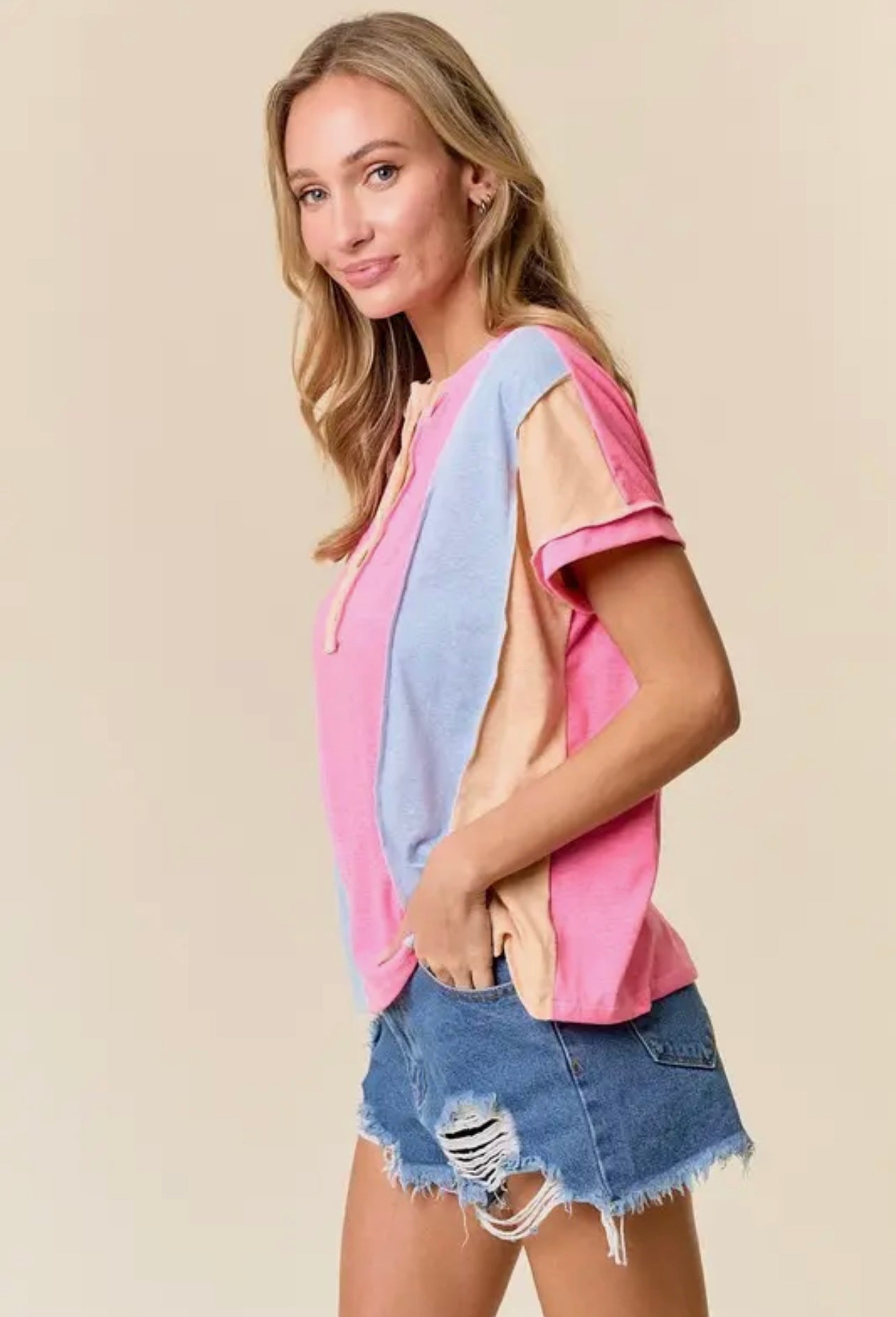 Playful Pastel Top
