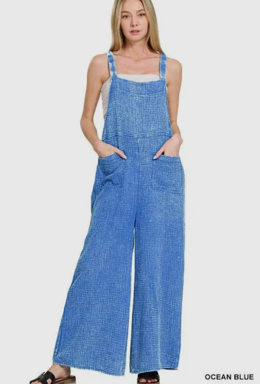Mineral Washed Overalls