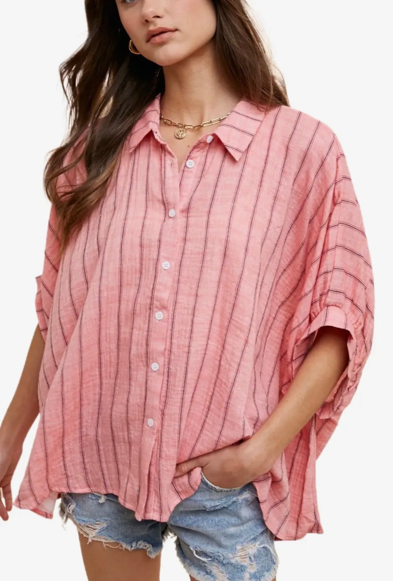 Oversized Stripe Top