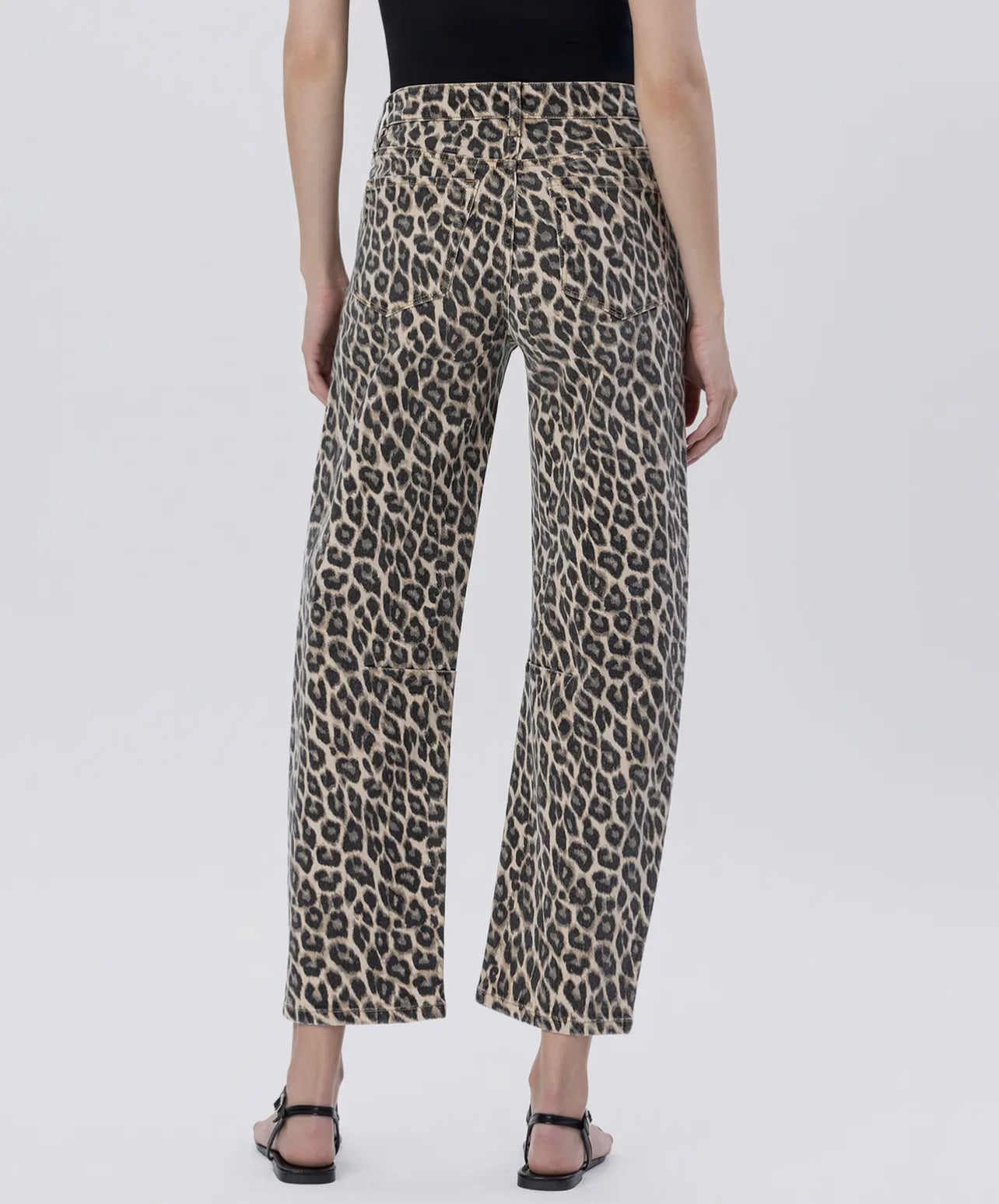 Leopard Barrel Jeans