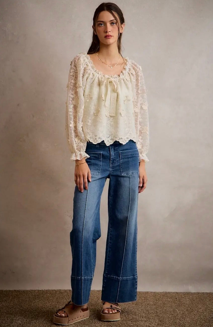 3D Floral Top
