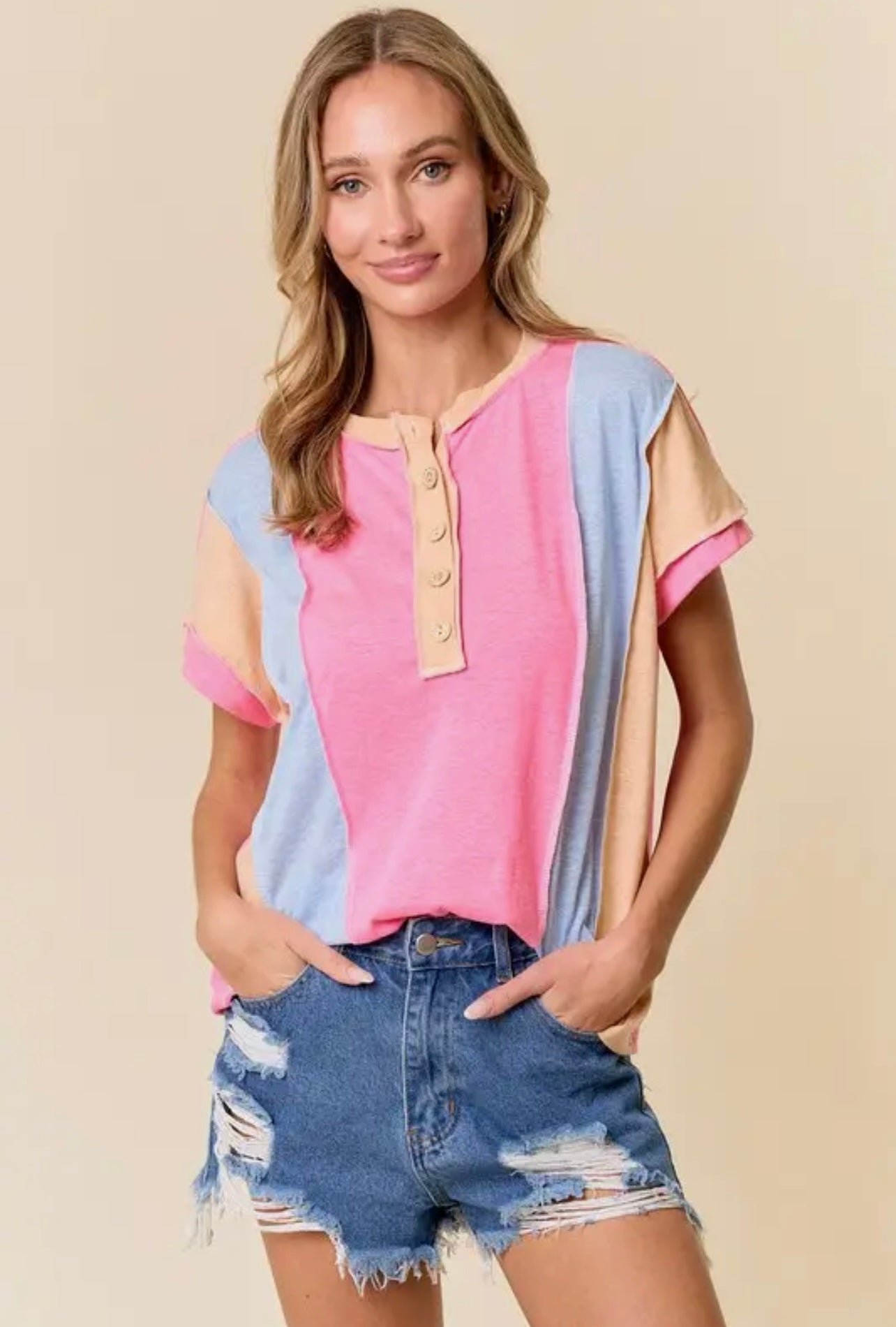 Playful Pastel Top
