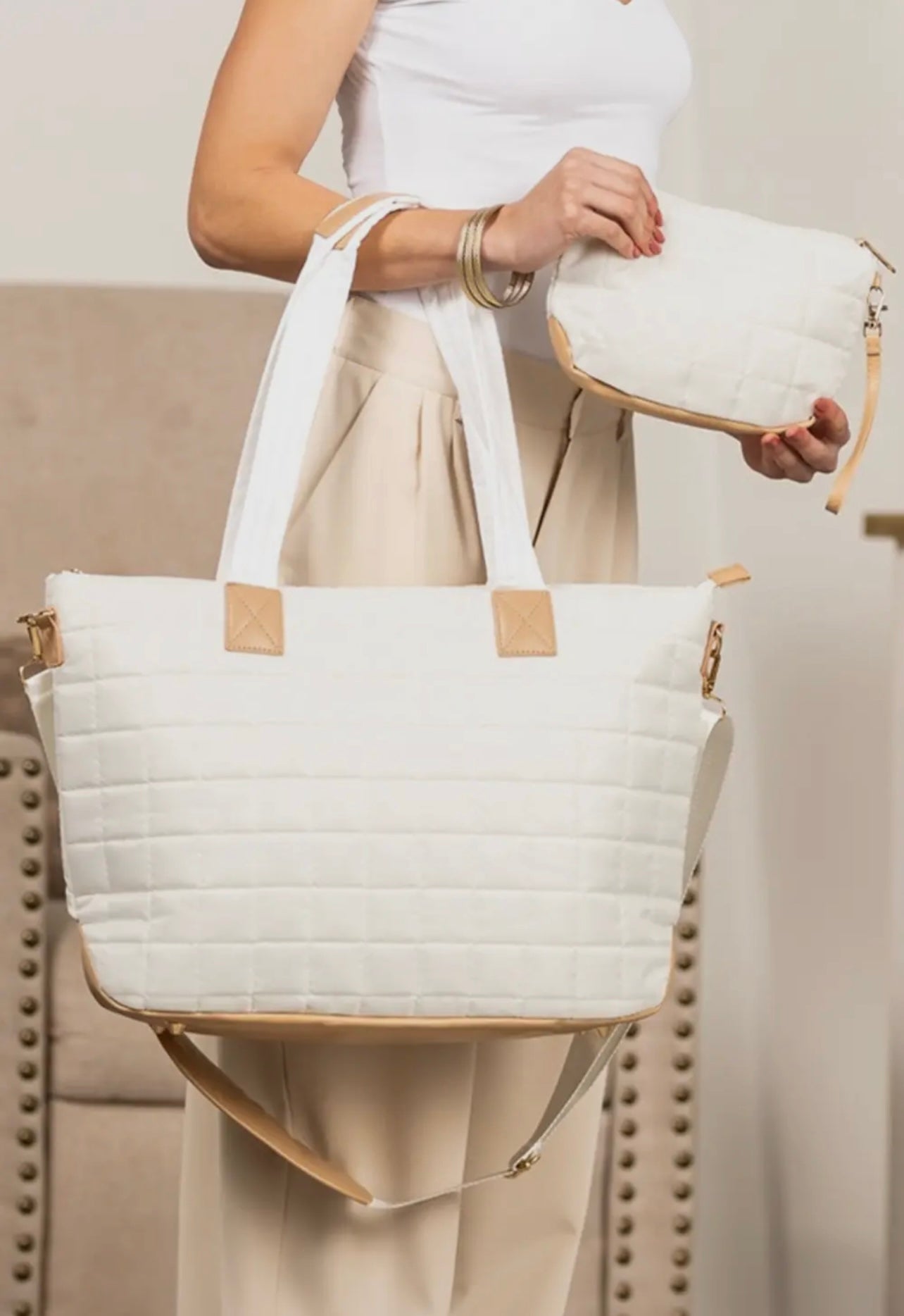 Puffer Tote 2.0 w/Clutch