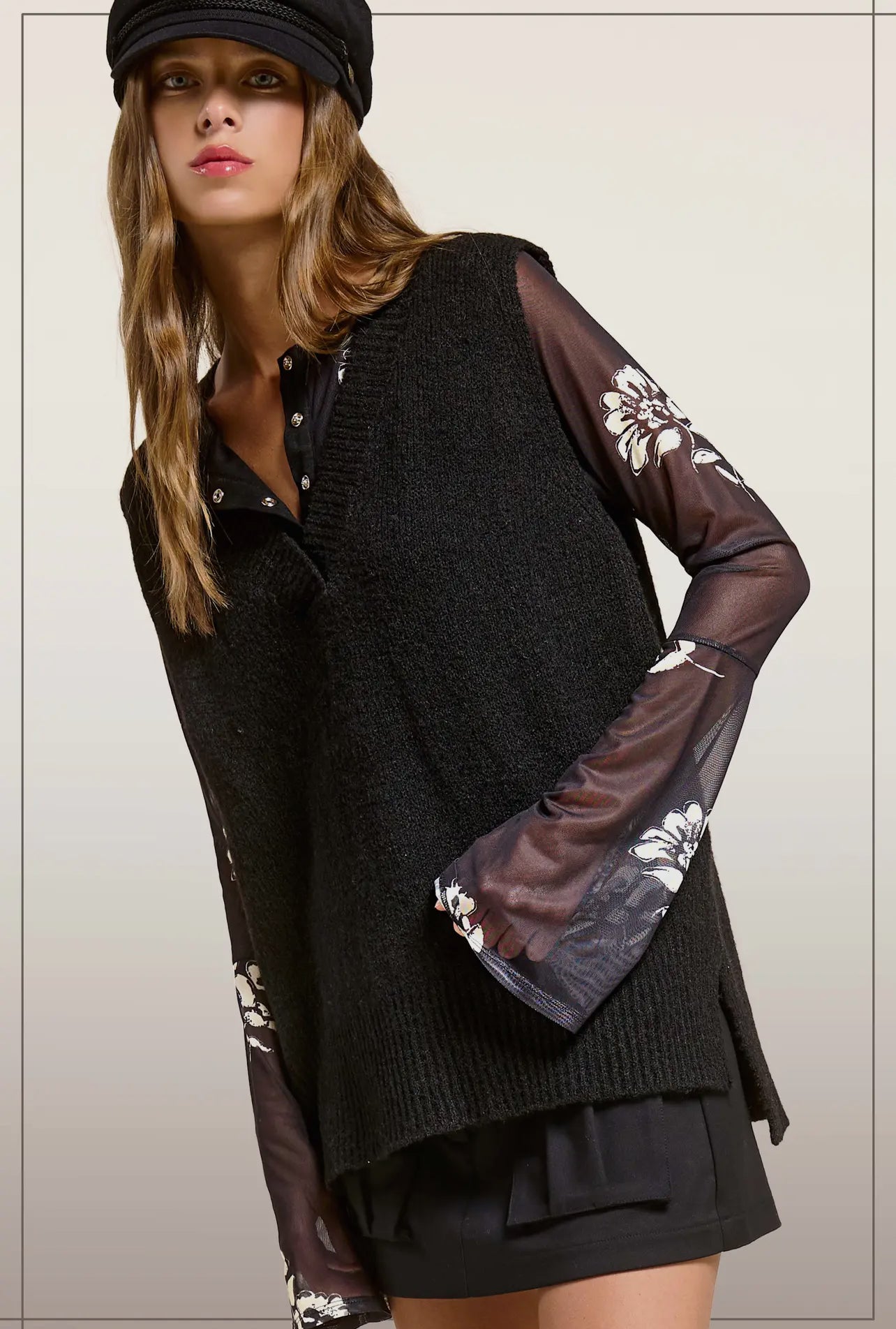 Oversized Sweater Vest