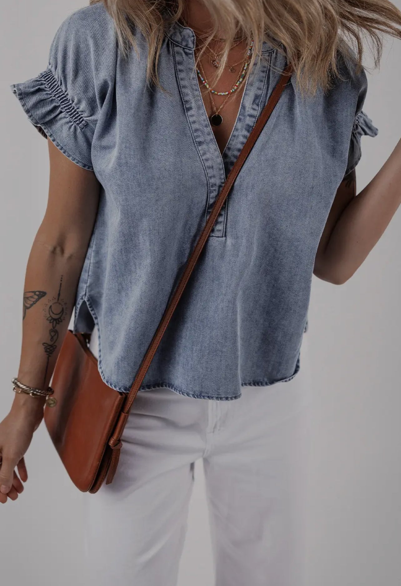 Beside Me Denim Top