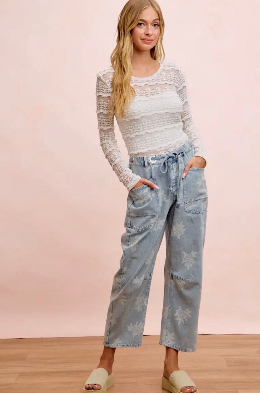 Floral Jeans