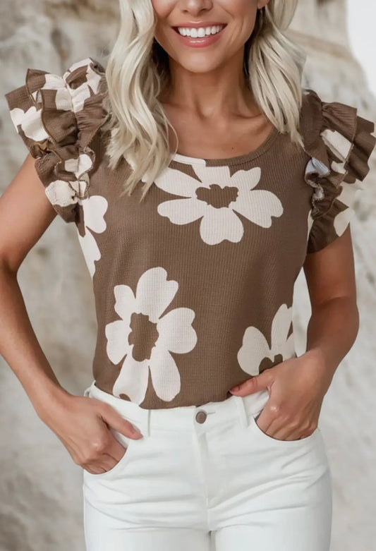 Chocolate Flower Top
