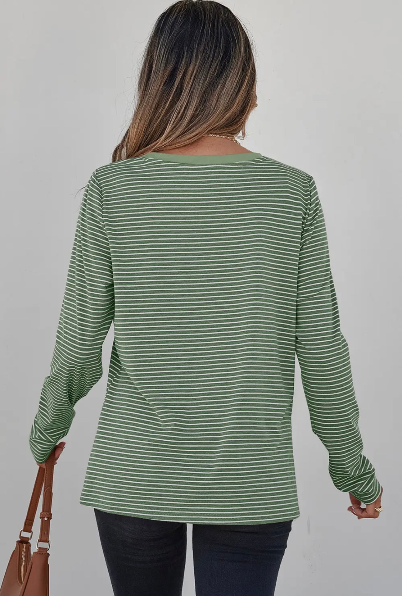 Green Stripe Top