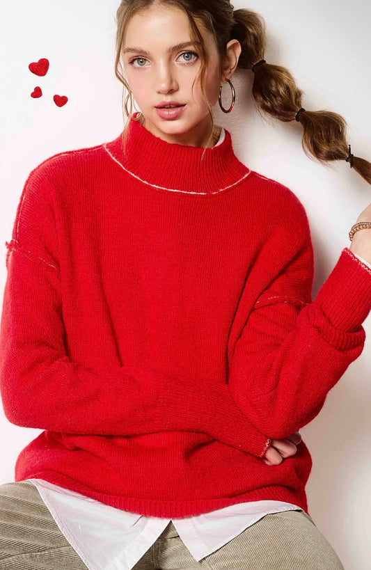 Mock Neck Sweater