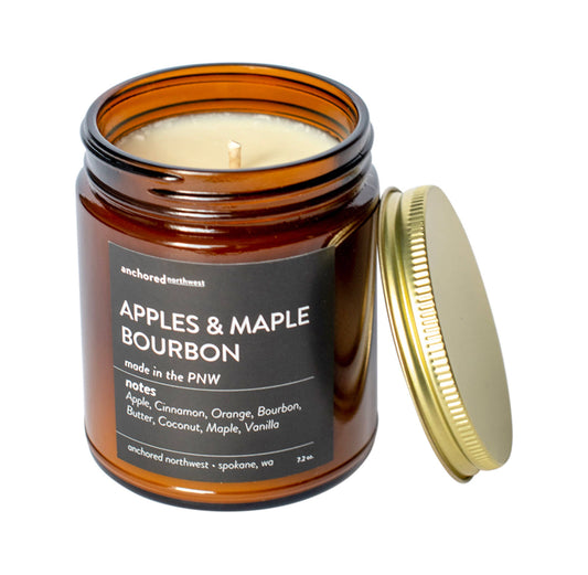 Apples & Maple Bourbon Amber Jar Candle