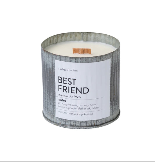 Best Friend Wood Wick Rustic Soy Candle