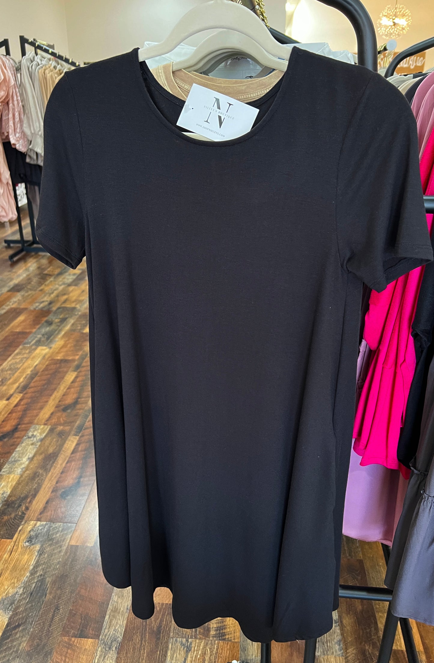 Hit Me Up! A-Line Dress w/ side Pockets