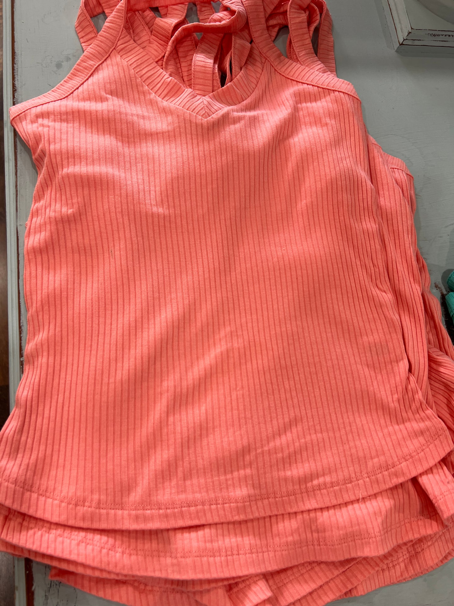 Ribbed V-Neck tank