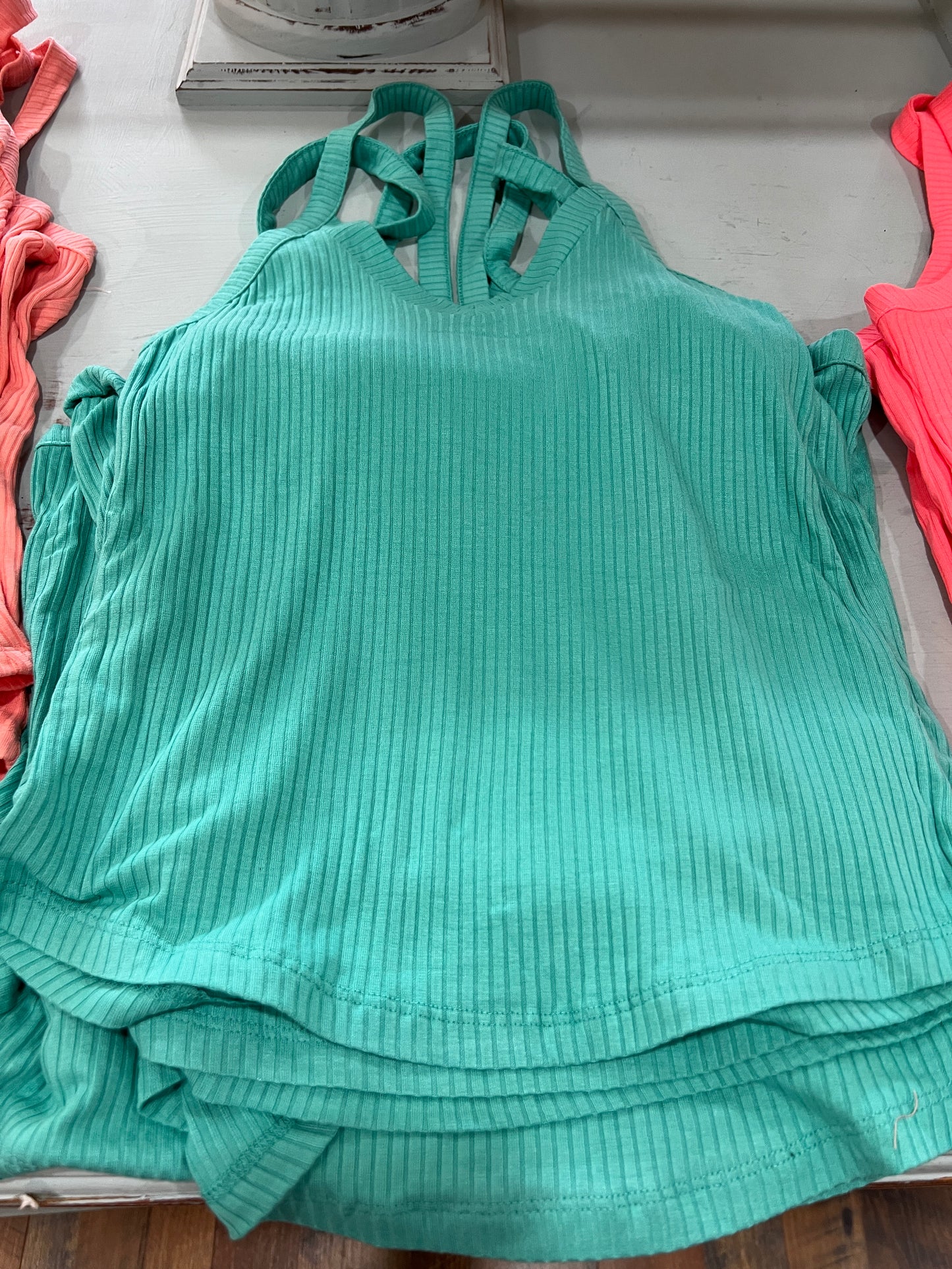 Ribbed V-Neck tank