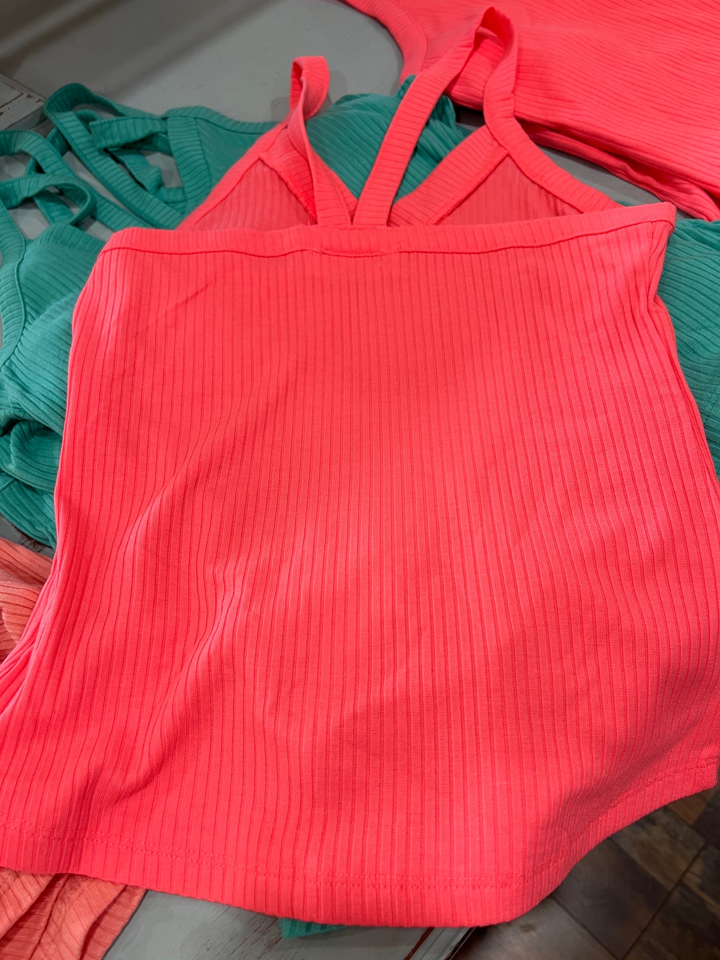 Ribbed V-Neck tank