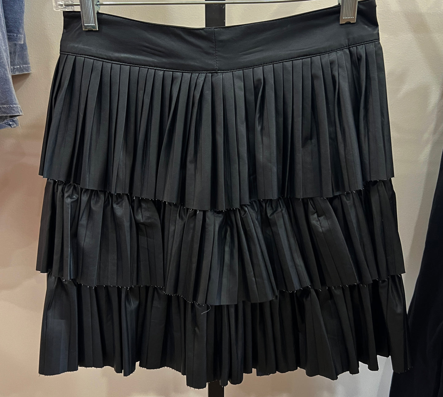 Rocker Faux Leather Skirt