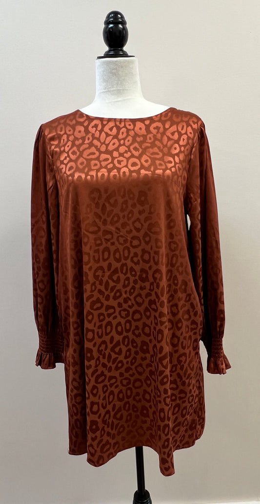 Copper Leopard Dress