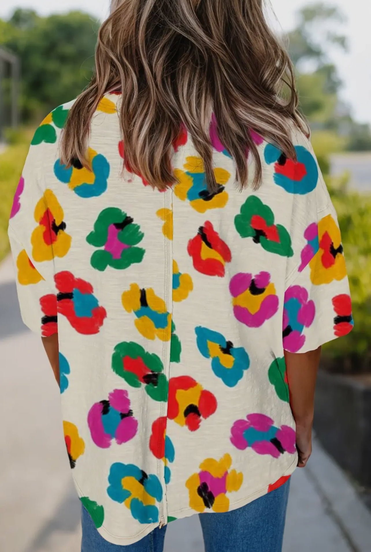 Colorful Leopard Top