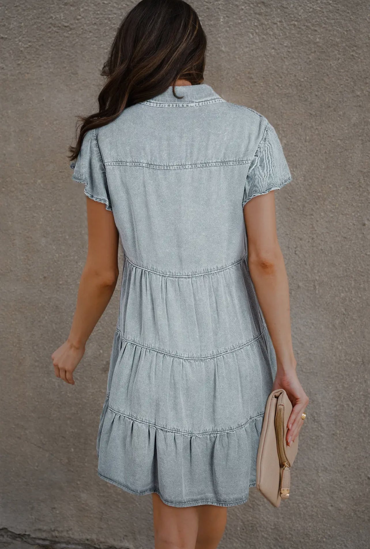 Mineral Wash Denim Dress