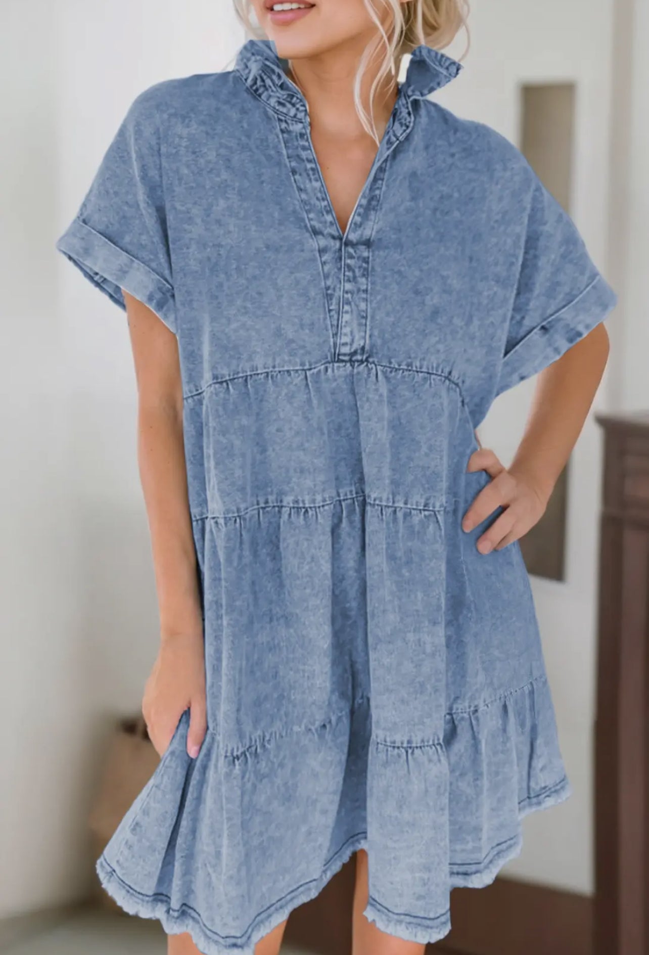 Dark Denim Wash Dress